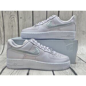Nike Womens Air Force 1 Essential Venice Metallic Silver Size 5 DD1523 500